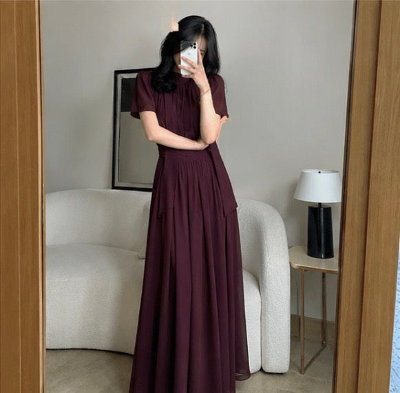 Celeste Plissiertes Maxikleid