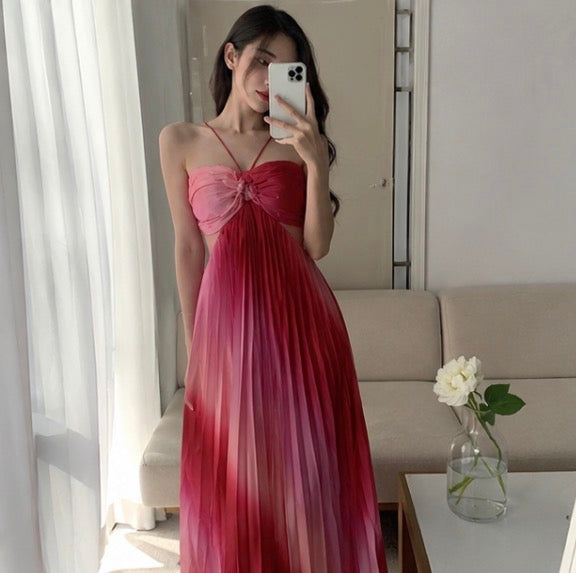 Celeste Pleated Maxi Dress