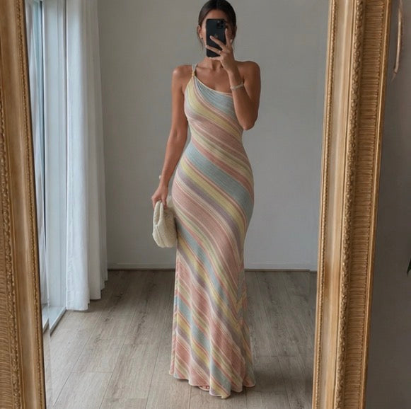 Celeste One-Shoulder Maxi Dress