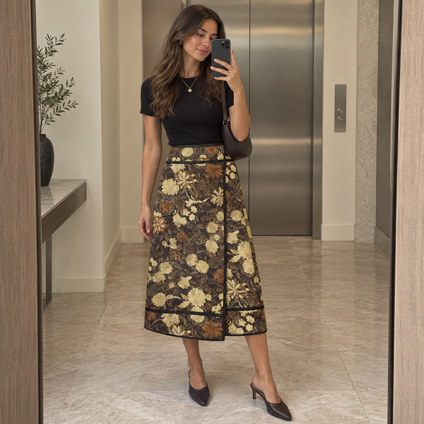 Floral Midi Skirt 3