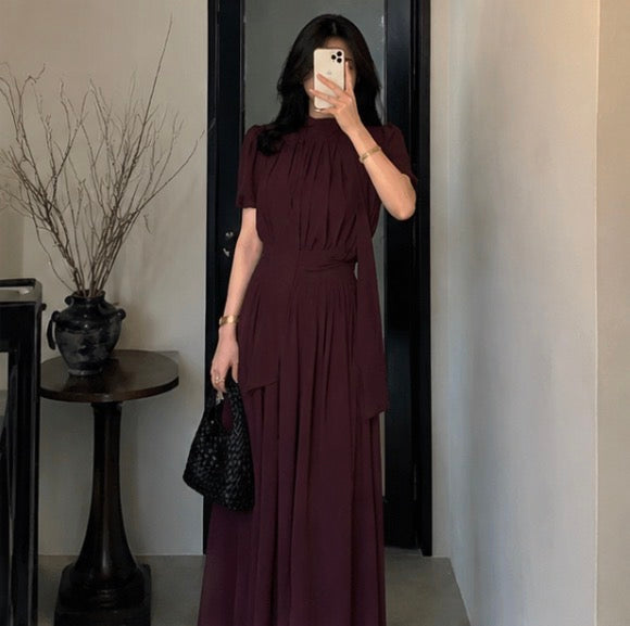 Celeste Plissiertes Maxikleid
