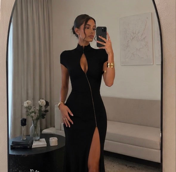 Sculpted Elegance Maxi Dress