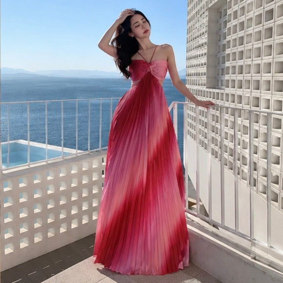 Celeste Pleated Maxi Dress