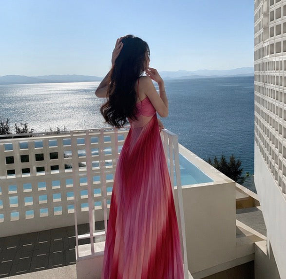 Celeste Pleated Maxi Dress
