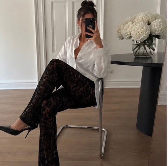 Lace Flare Pants