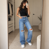 Relaxed Distressed Denim 3