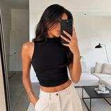 Mock Neck Crop 3
