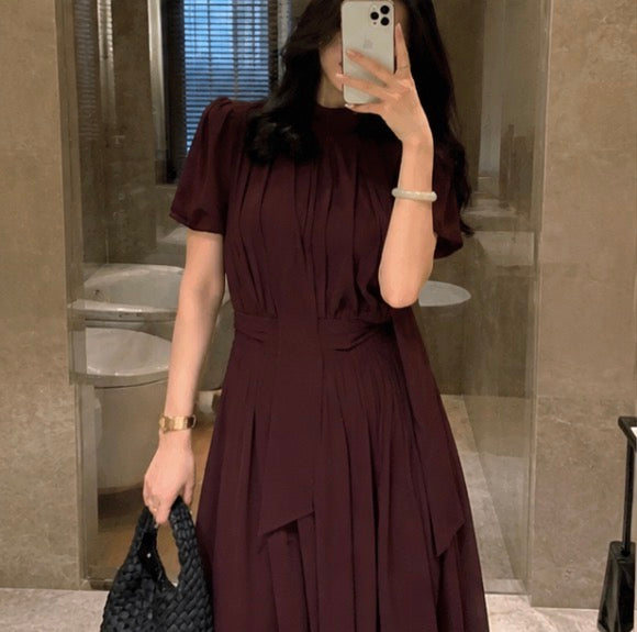 Celeste Plissiertes Maxikleid