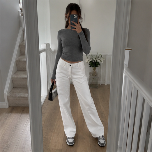 Die weite Jeans