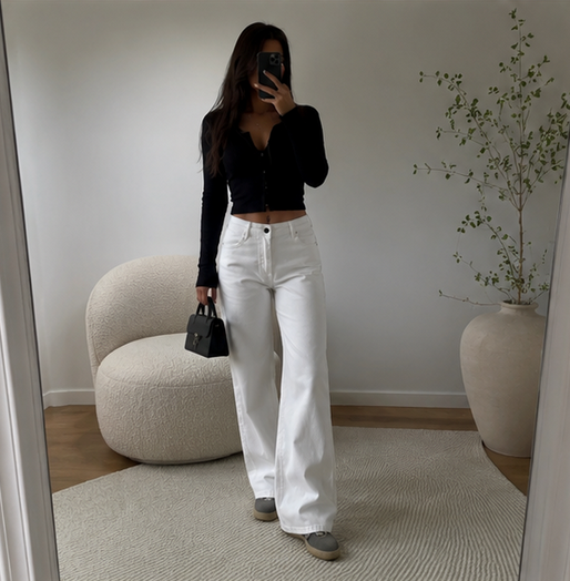 Die weite Jeans
