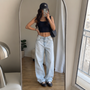 Tiefe Baggy Jeans