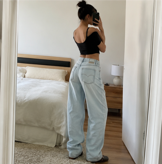 Low-Rise Baggy Jeans