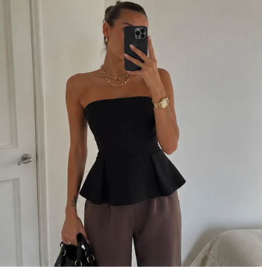 The Camille Peplum Top