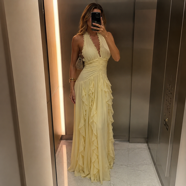 The Seraphina Ruffle Maxi Dress
