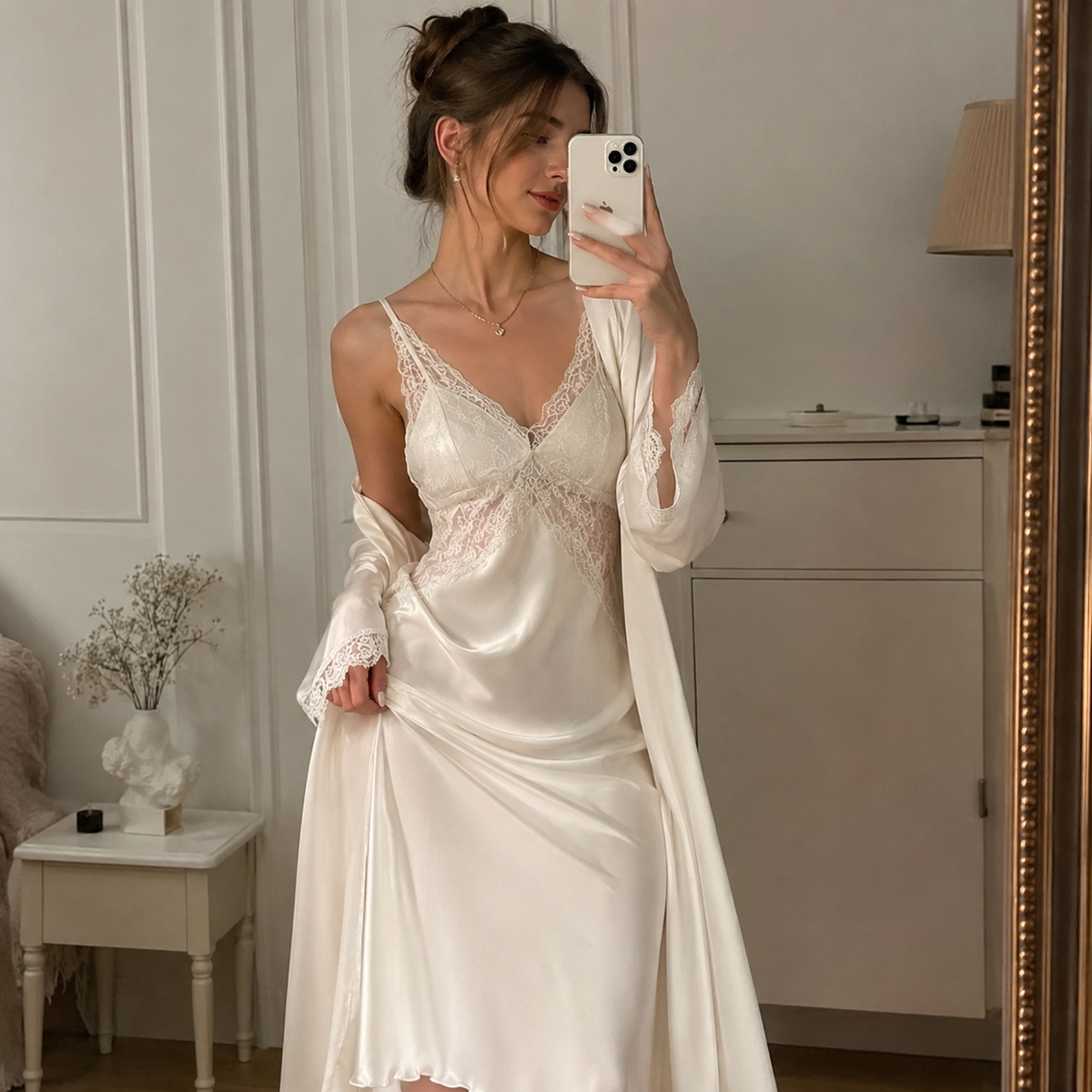 Amélie Satin Set