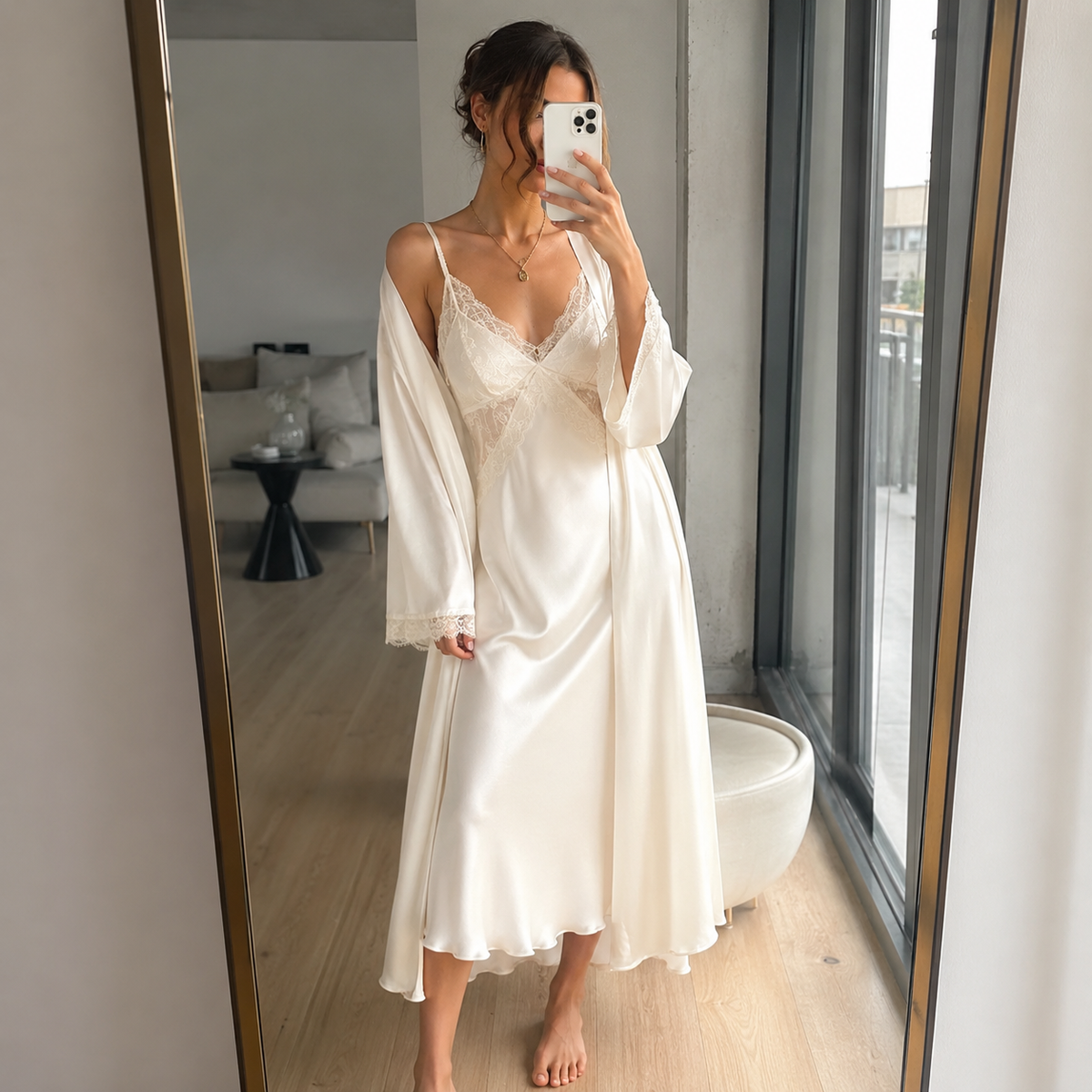 Amélie Satin Set