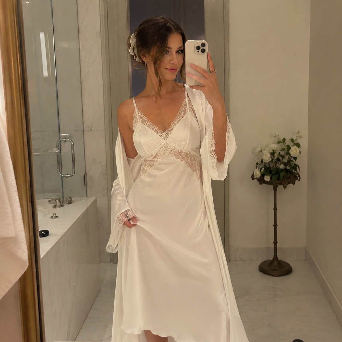 Amélie Satin Set