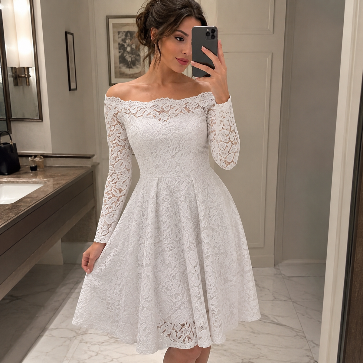 La robe en dentelle Elodie