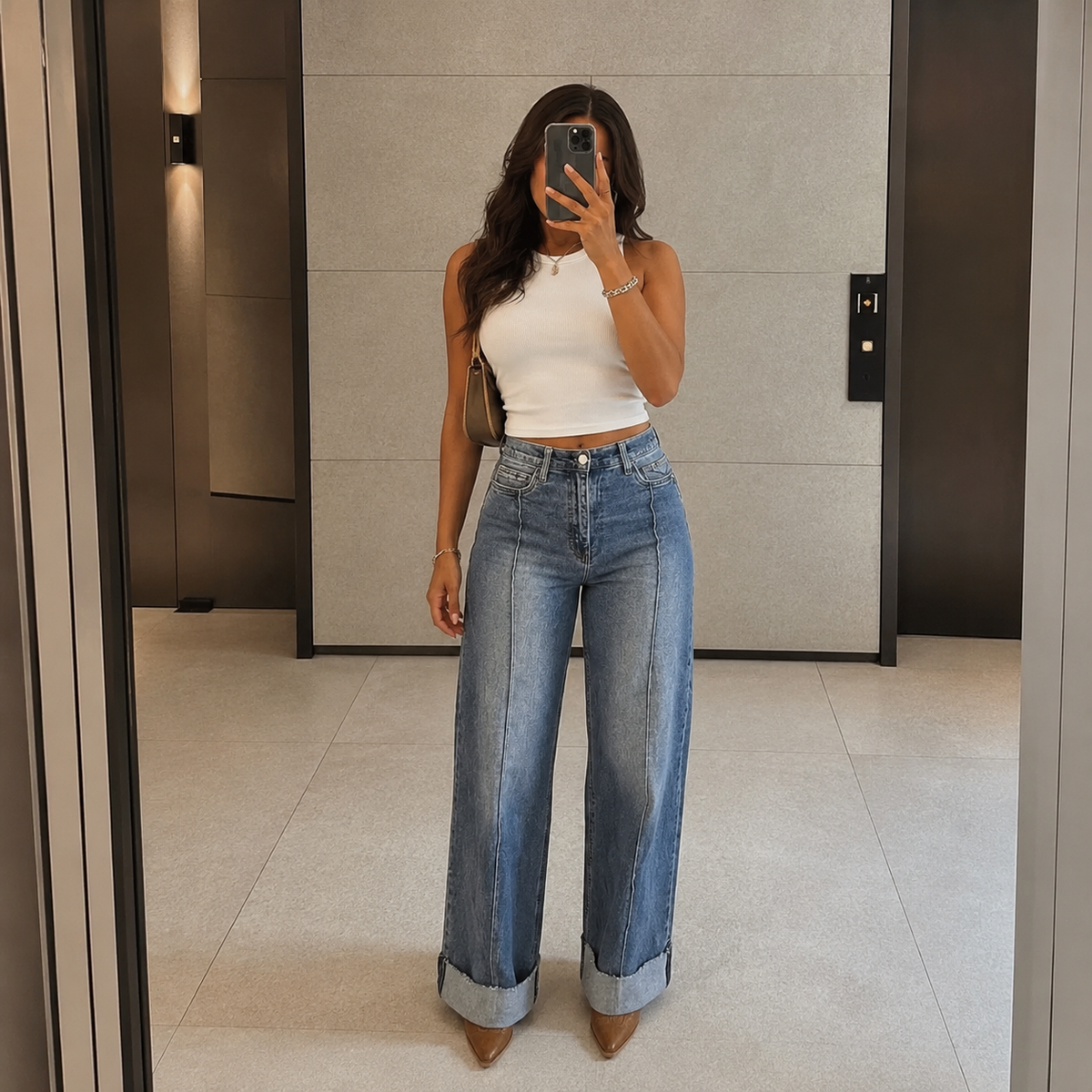 Effortless High-Waist Wide-Leg Jeans