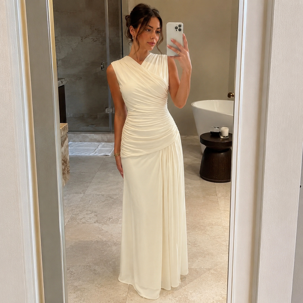 Draped Column Gown 2