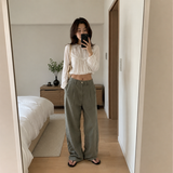Pleated Wide Trousers 1