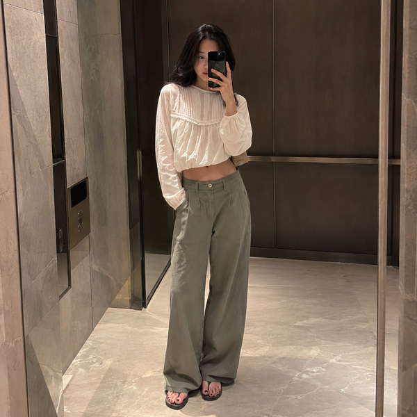 Pleated Wide Trousers 2