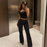 Fringe Flare Trousers 4