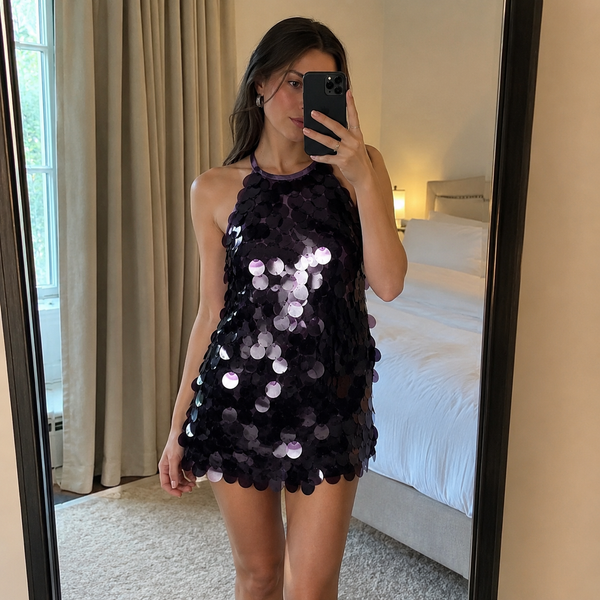 The Noémie Paillette Mini Dress