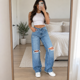 Relaxed Distressed Denim 1