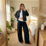 Effortless Cool High-Waisted Wide-Leg Jeans