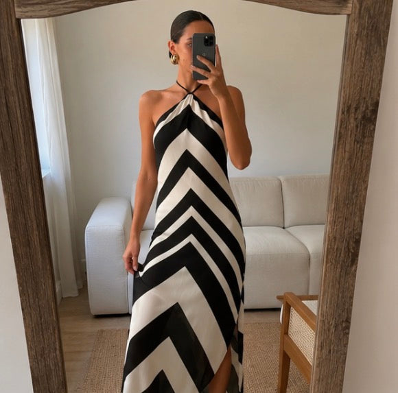 Geometric Halter Maxi 4
