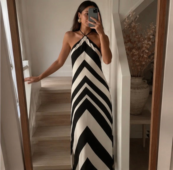 Geometric Halter Maxi 3