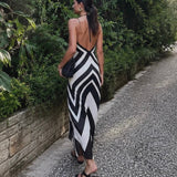Geometric Halter Maxi 1