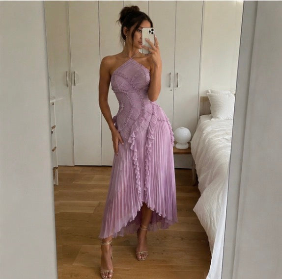 Pleated Ruffle Halter 3