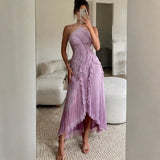 Pleated Ruffle Halter 2