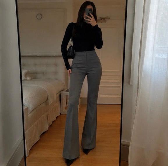 Sculpted Flare Trousers 1