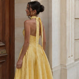 Halter A-Line Gown 2
