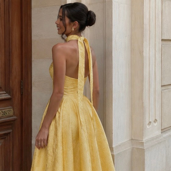 Halter A-Line Gown 2