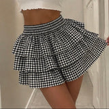 Tiered Gingham Skirt 1