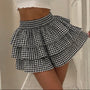 Tiered Gingham Skirt 1