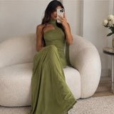 Asymmetric Halter Gown 3