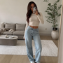 Mühelose High-Waist Wide-Leg Jeans