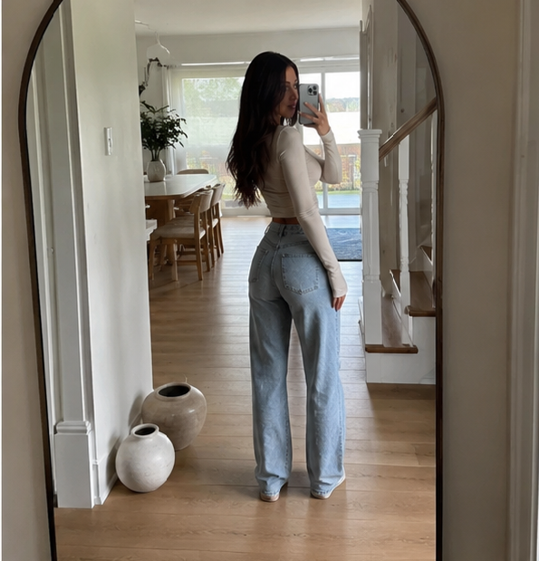 Effortless High-Waist Wide-Leg Jeans