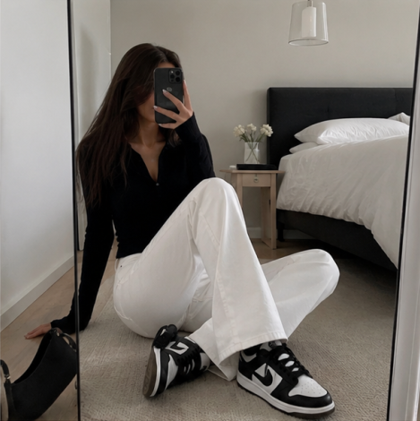 Die weite Jeans